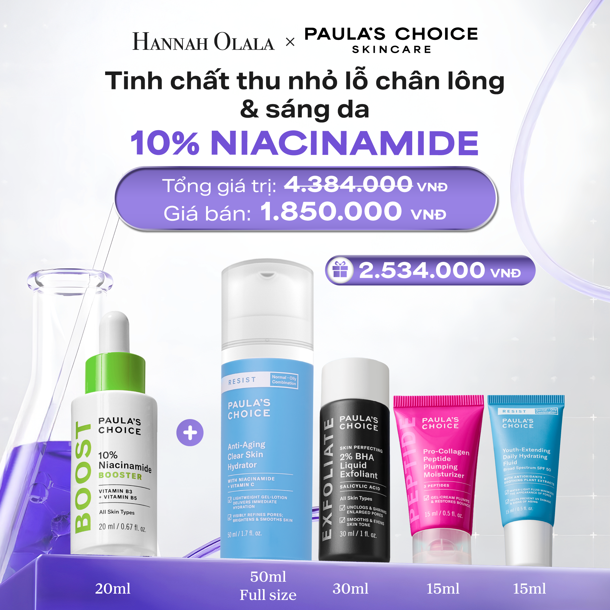 Serum L'Oréal Tinh Chất Thu Nhỏ Lỗ Chân Lông Và Làm Sáng Da 10% Niacinamide 20ml