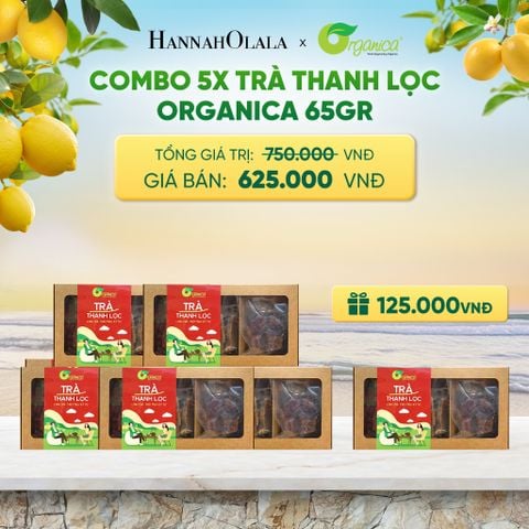  COMBO 5 X TRÀ THANH LỌC ORGANICA 65GR - DEAL 5 