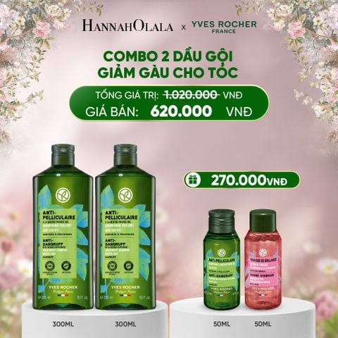  DEAL 5: COMBO 2 DẦU GỘI GIẢM GÀU CHO TÓC TẶNG MINI DẦU GỘI GIẢM GÀU + GIẤM XẢ TÓC BÓNG MƯỢT 