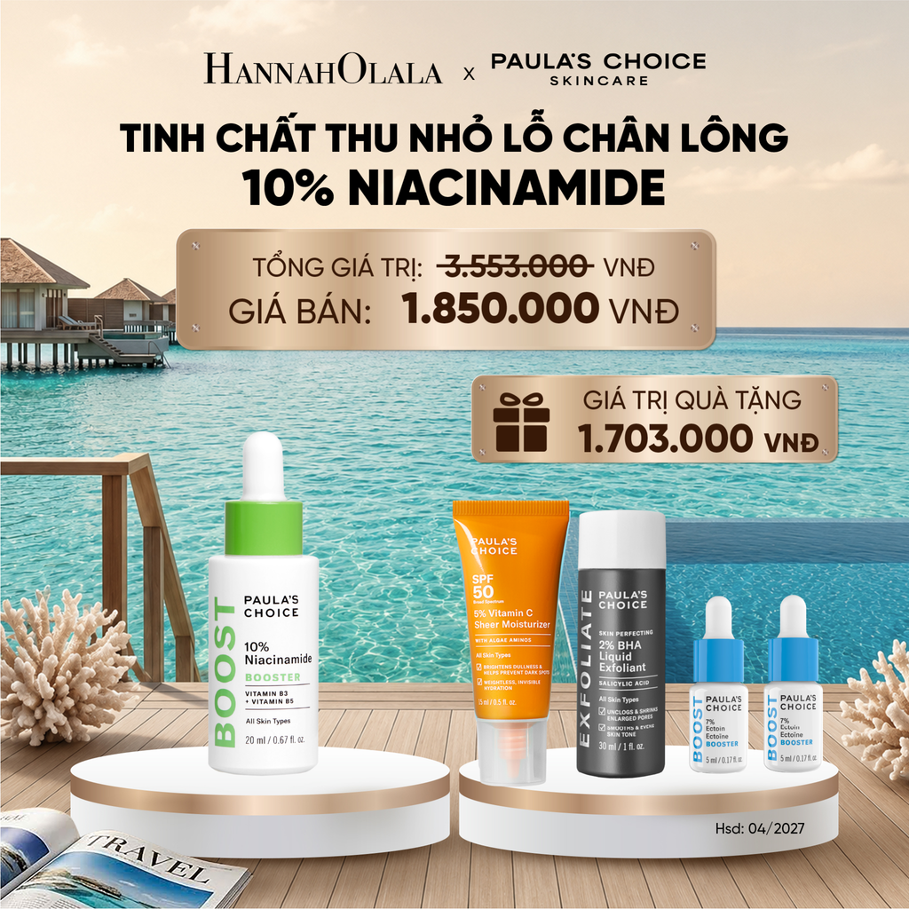  TINH CHẤT THU NHỎ LỖ CHÂN LÔNG VÀ LÀM SÁNG DA 10% NIACINAMIDE 20ML - DEAL 5_ D1769 