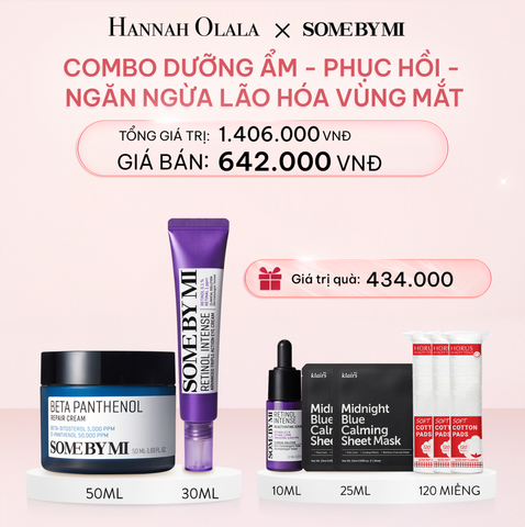  E377_DEAL 5: COMBO DƯỠNG ẨM - PHỤC HỒI - NGĂN NGỪA LÃO HÓA VÙNG MẮT 