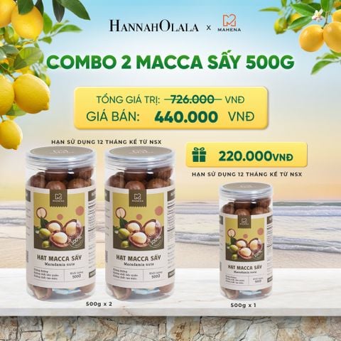  COMBO 2 MACCA SẤY 500G TẶNG 1 MACCA SẤY 500G DEAL 5: 