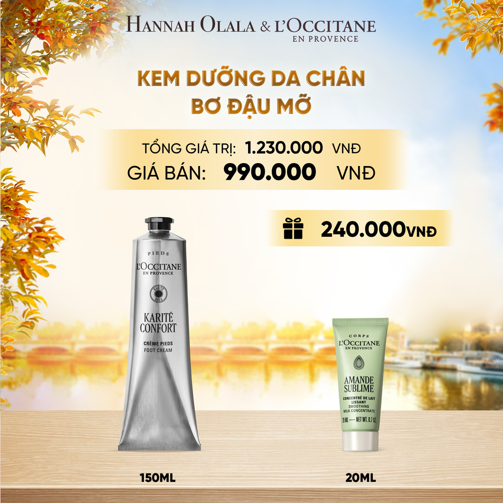  KEM DƯỠNG DA CHÂN BƠ ĐẬU MỠ LOCCITANE 150ML - E1215 