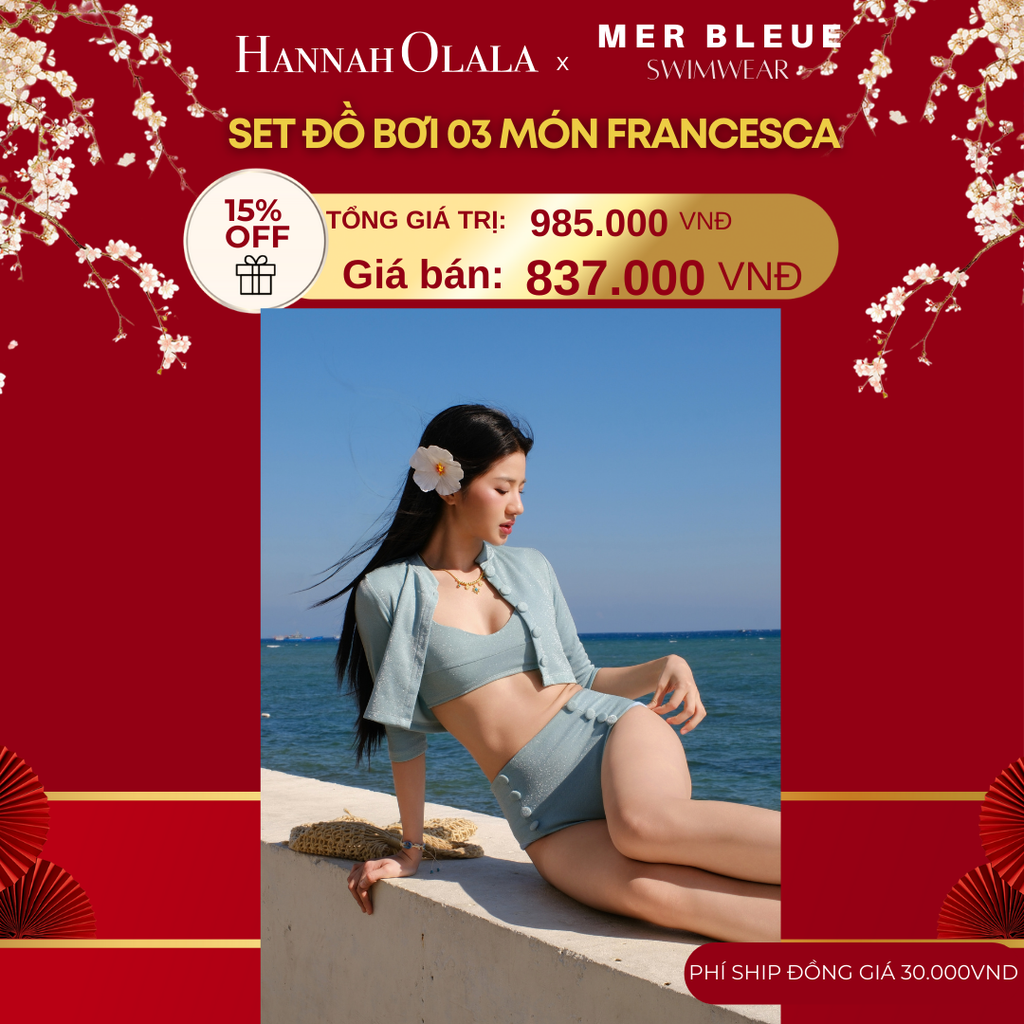  DEAL 6: SET ĐỒ BƠI 3 MÓN FRANCESCA 