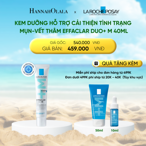  DEAL 5: KEM DƯỠNG HỖ TRỢ CẢI THIỆN TÌNH TRẠNG MỤN VÀ VẾT THÂM EFFACLAR DUO+ M CHỈ SAU 8H 40ML 
