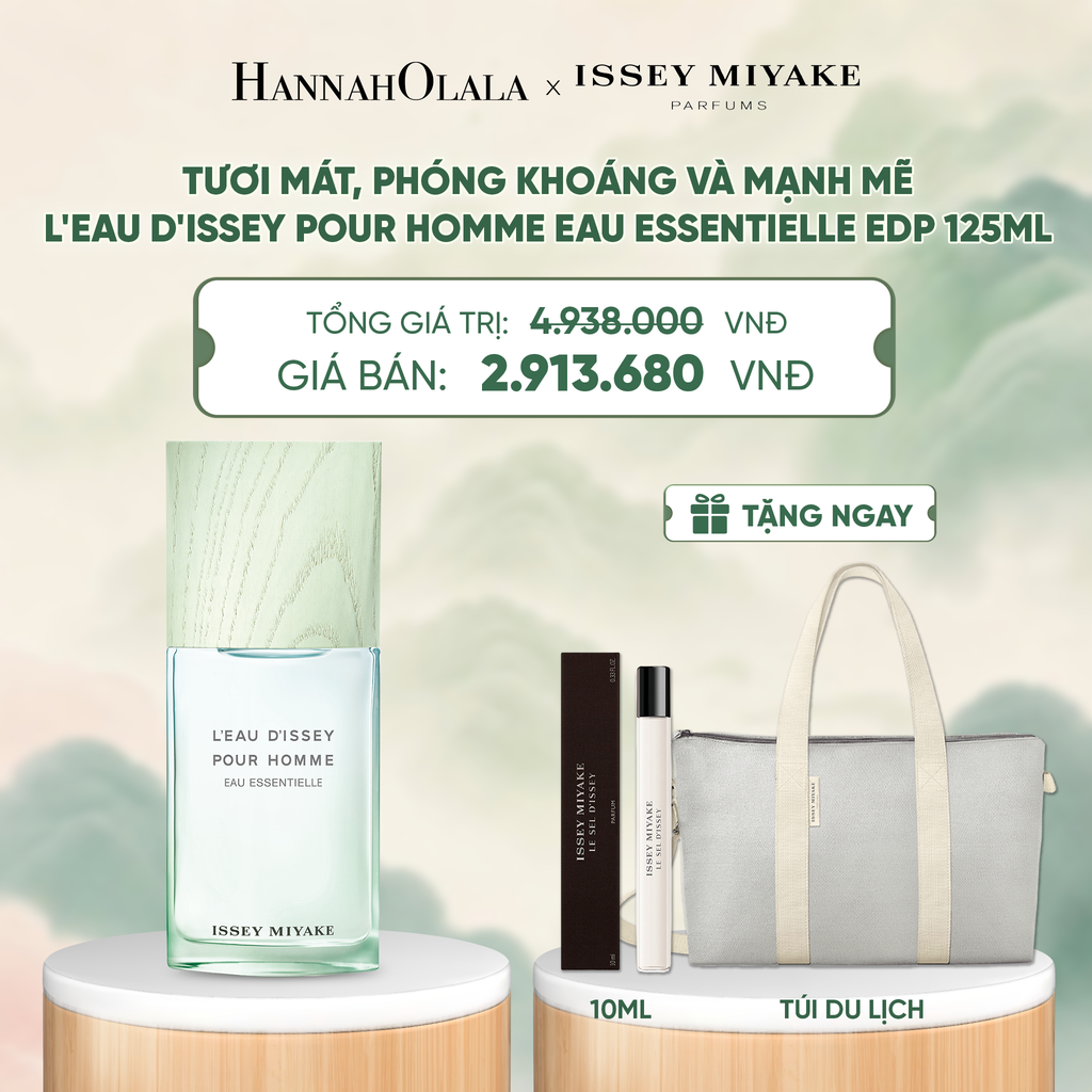  NƯỚC HOA NAM ISSEY MIYAKE L'EAU D'ISSEY POUR HOMME EAU ESSENTIELLE EAU DE PARFUM 125ML - DEAL 5 - A1250 