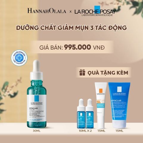  DƯỠNG CHẤT GIẢM MỤN 3 TÁC ĐỘNG LA ROCHE-POSAY EFFACLAR SERUM 30ML - A929 