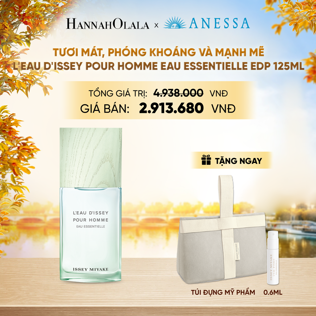  NƯỚC HOA NAM ISSEY MIYAKE L'EAU D'ISSEY POUR HOMME EAU ESSENTIELLE EAU DE PARFUM 125ML - DEAL 5 - E446 