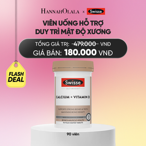  VIÊN UỐNG HỖ TRỢ DUY TRÌ MẬT ĐỘ XƯƠNG SWISSE ULTIBOOST CALCIUM + VITAMIN D (90 VIÊN) - FLASH DEAL_A415 