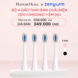  E969_DEAL 5: HỘP 4 ĐẦU BÀN CHẢI ZENYUM SONIC PHIÊN BẢN ÊM DỊU 