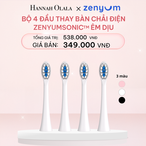  E969_DEAL 5: HỘP 4 ĐẦU BÀN CHẢI ZENYUM SONIC PHIÊN BẢN ÊM DỊU 