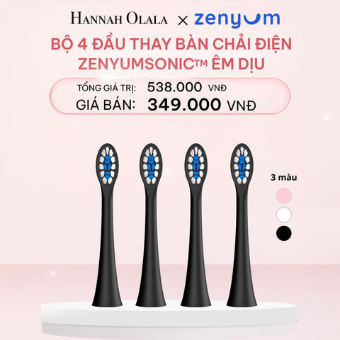  E969_DEAL 5: HỘP 4 ĐẦU BÀN CHẢI ZENYUM SONIC PHIÊN BẢN ÊM DỊU 
