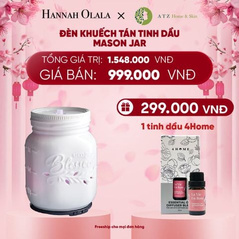  DEAL 6: MUA ĐÈN KHUẾCH TÁN TINH DẦU MASON JAR (DIFFUSER) 