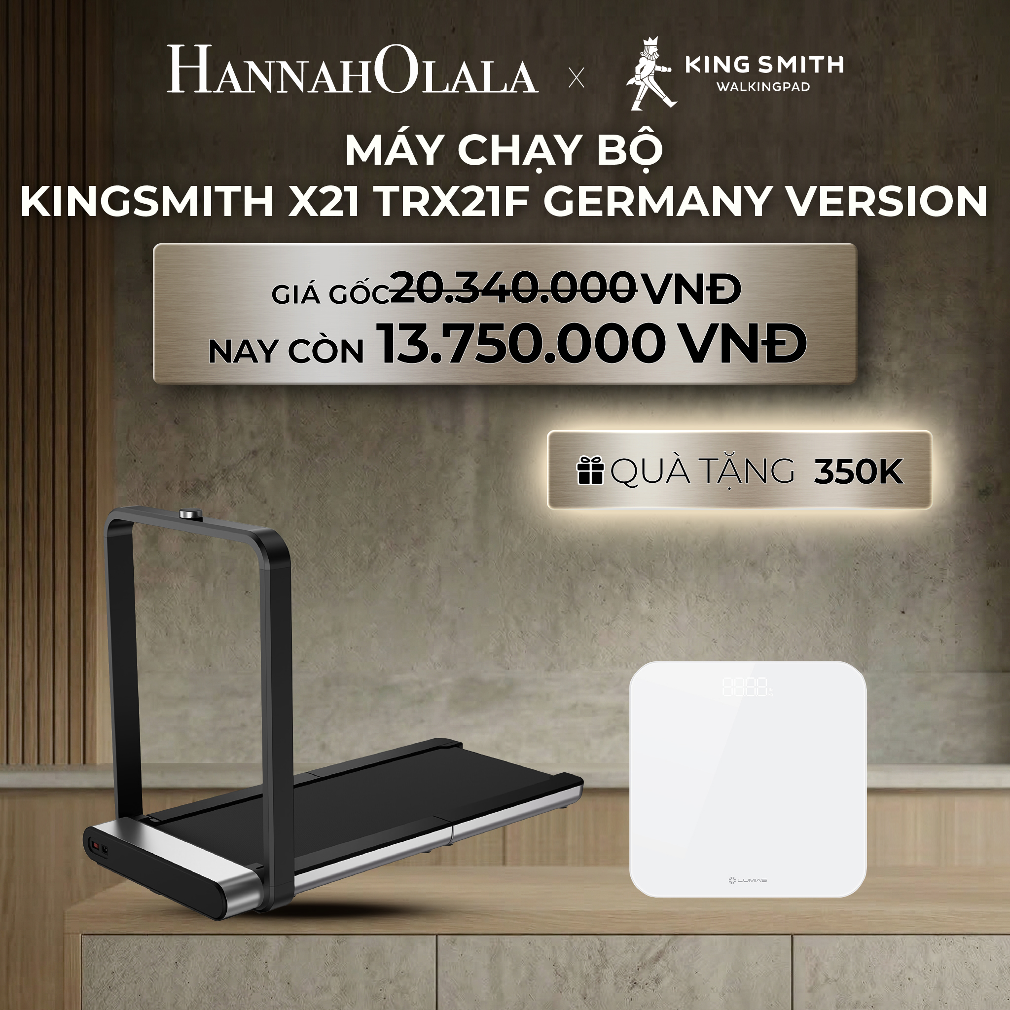 Máy Chạy Bộ KINGSMITH X21 TRX21F Germany Version