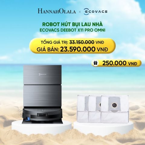  DEAL 6: ROBOT HÚT BỤI LAU NHÀ ECOVACS DEEBOT X11 PRO OMNI 