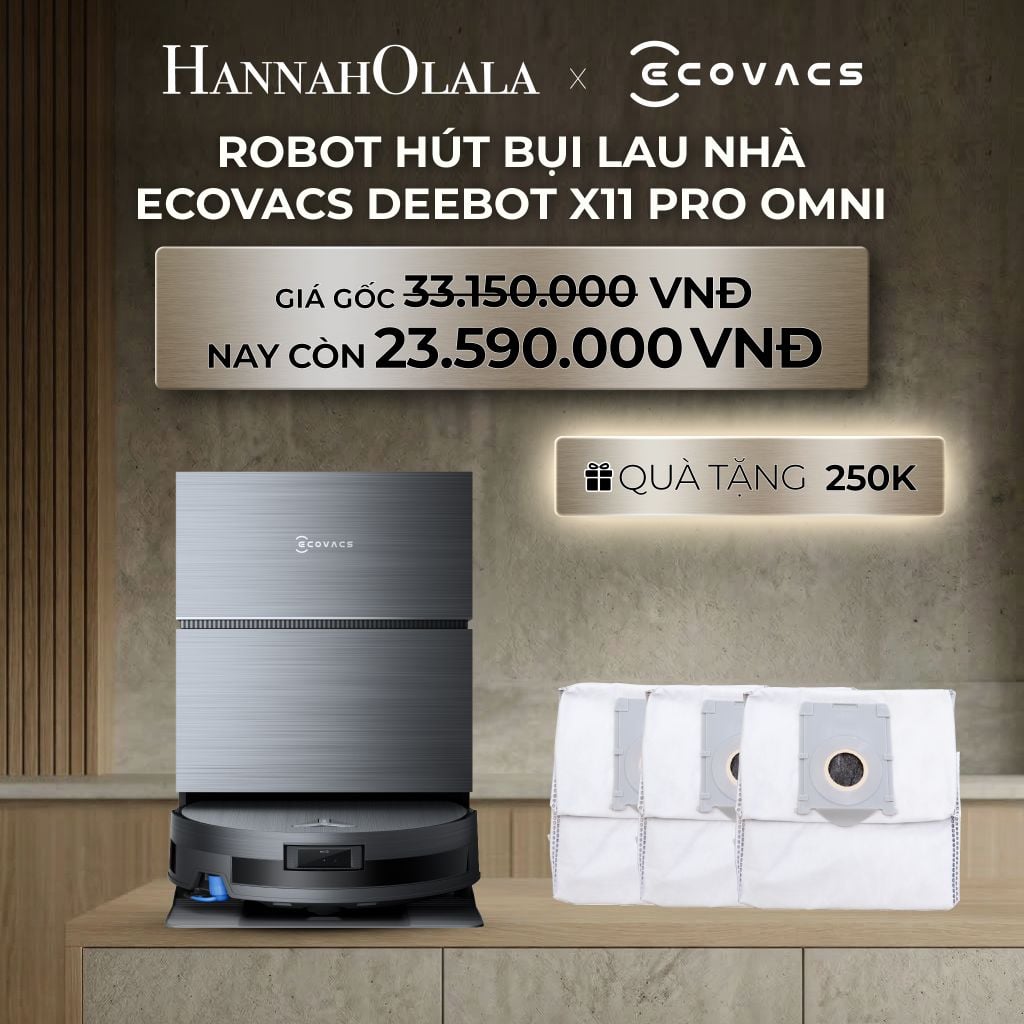  DEAL 6: ROBOT HÚT BỤI LAU NHÀ ECOVACS DEEBOT X11 PRO OMNI 