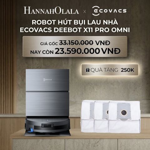  DEAL 6: ROBOT HÚT BỤI LAU NHÀ ECOVACS DEEBOT X11 PRO OMNI 