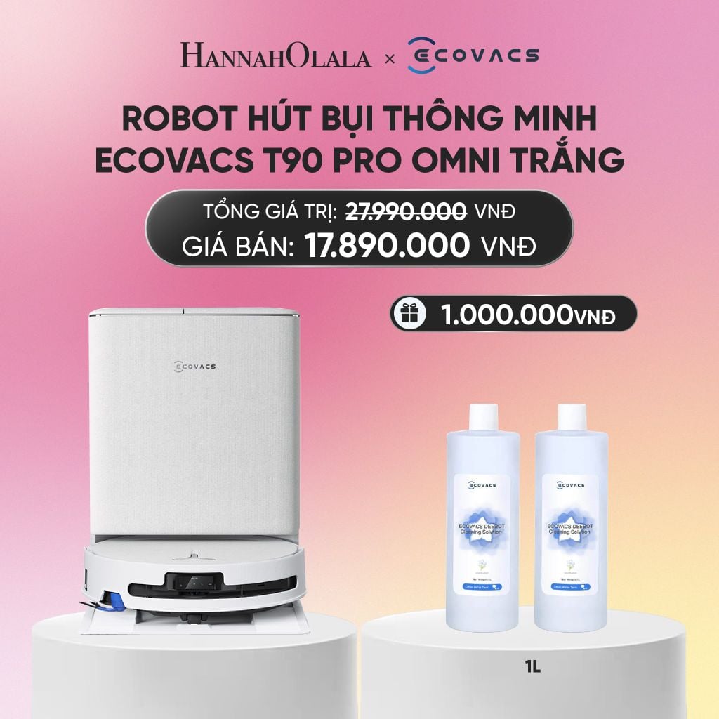  DEAL 6: ROBOT HÚT BỤI THÔNG MINH ECOVACS T90 PRO OMNI TRẮNG_A1704 