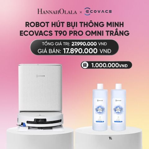  DEAL 6: ROBOT HÚT BỤI THÔNG MINH ECOVACS T90 PRO OMNI TRẮNG_A1704 