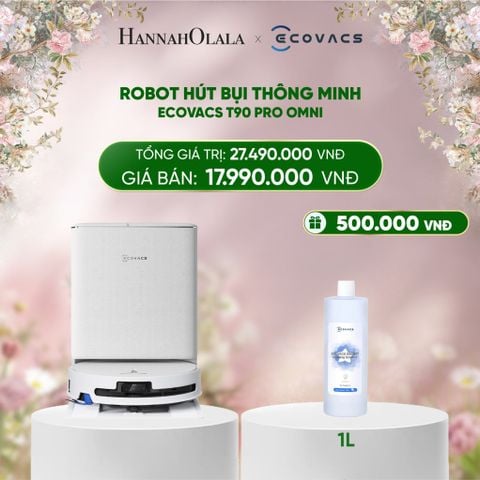  DEAL 6: ROBOT HÚT BỤI THÔNG MINH ECOVACS T90 PRO OMNI | ƯU ĐÃI MỞ BÁN 24/01–28/02 