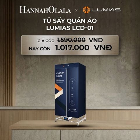  DEAL 6: TỦ SẤY QUẦN ÁO LUMIAS LCD-01 - 1500W, 8KG 