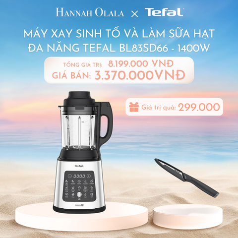  C1031_DEAL 6.1: MÁY XAY SINH TỐ VÀ LÀM SỮA HẠT ĐA NĂNG TEFAL BL83SD66 - 1400W 