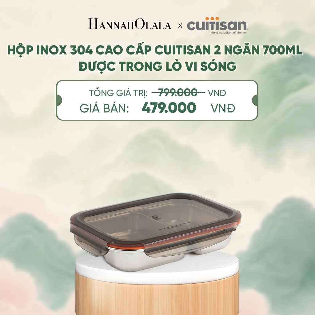  HỘP INOX 304 CAO CẤP CUITISAN ĐƯỢC TRONG LÒ VI SÓNG - DEAL 6 - A2149 