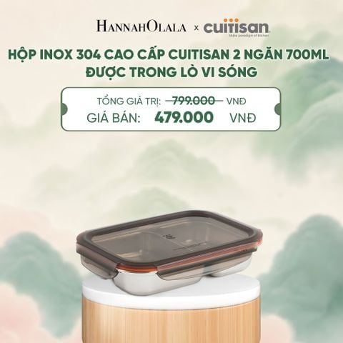  HỘP INOX 304 CAO CẤP CUITISAN ĐƯỢC TRONG LÒ VI SÓNG - DEAL 6 - A2149 
