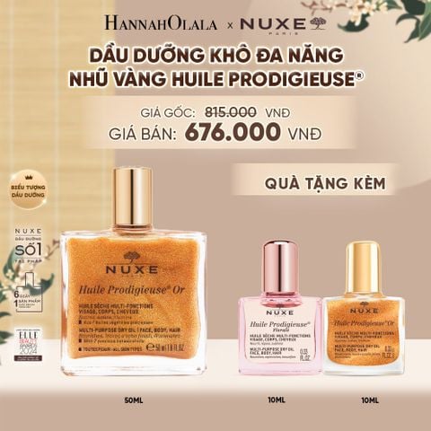  DẦU DƯỠNG KHÔ ĐA NĂNG ÁNH NHŨ NUXE HUILE PRODIGIEUSE® SHIMMERING 50ML (CHỌN HƯƠNG) - A5060 