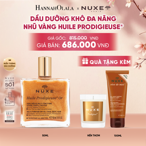  DẦU DƯỠNG KHÔ ĐA NĂNG ÁNH NHŨ NUXE HUILE PRODIGIEUSE® SHIMMERING 50ML (CHỌN HƯƠNG) - A1994 