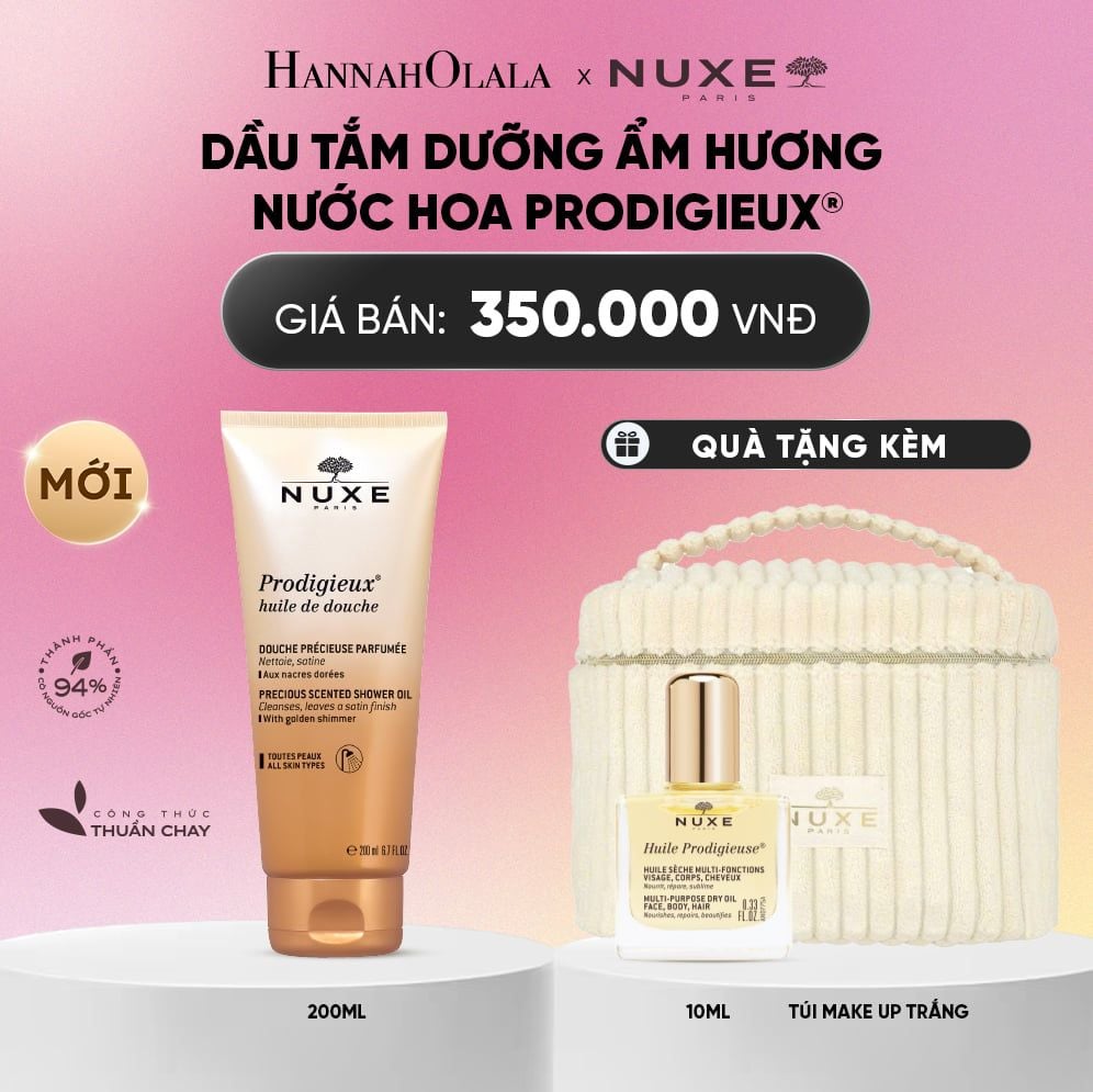  DẦU TẮM/GEL TẮM DƯỠNG ẨM HƯƠNG NƯỚC HOA NUXE PRODIGIEUX® 200ML (CHỌN HƯƠNG)_A883 