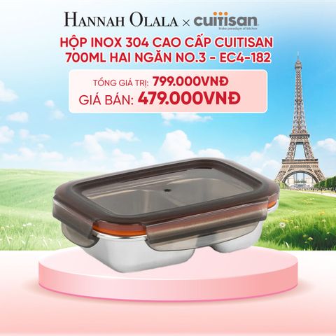  HỘP INOX 304 CAO CẤP CUITISAN DÙNG ĐƯỢC TRONG LÒ VI SÓNG - DEAL 6 - B71 