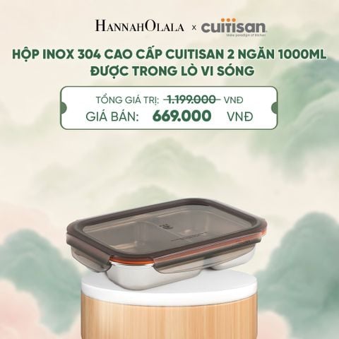  HỘP INOX 304 CAO CẤP CUITISAN ĐƯỢC TRONG LÒ VI SÓNG - DEAL 6 - A2149 
