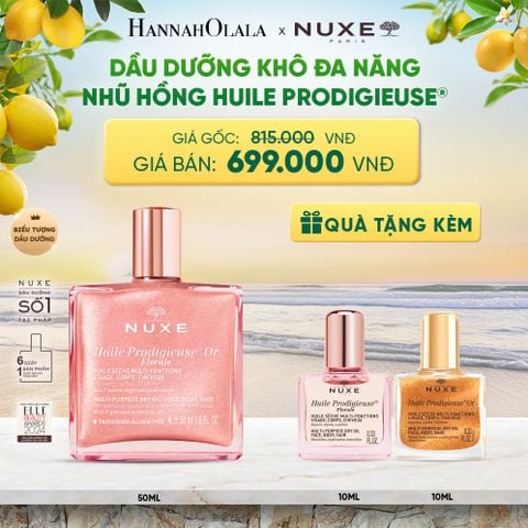  DẦU DƯỠNG KHÔ ĐA NĂNG ÁNH NHŨ NUXE HUILE PRODIGIEUSE® SHIMMERING 50ML (CHỌN HƯƠNG) - A624 