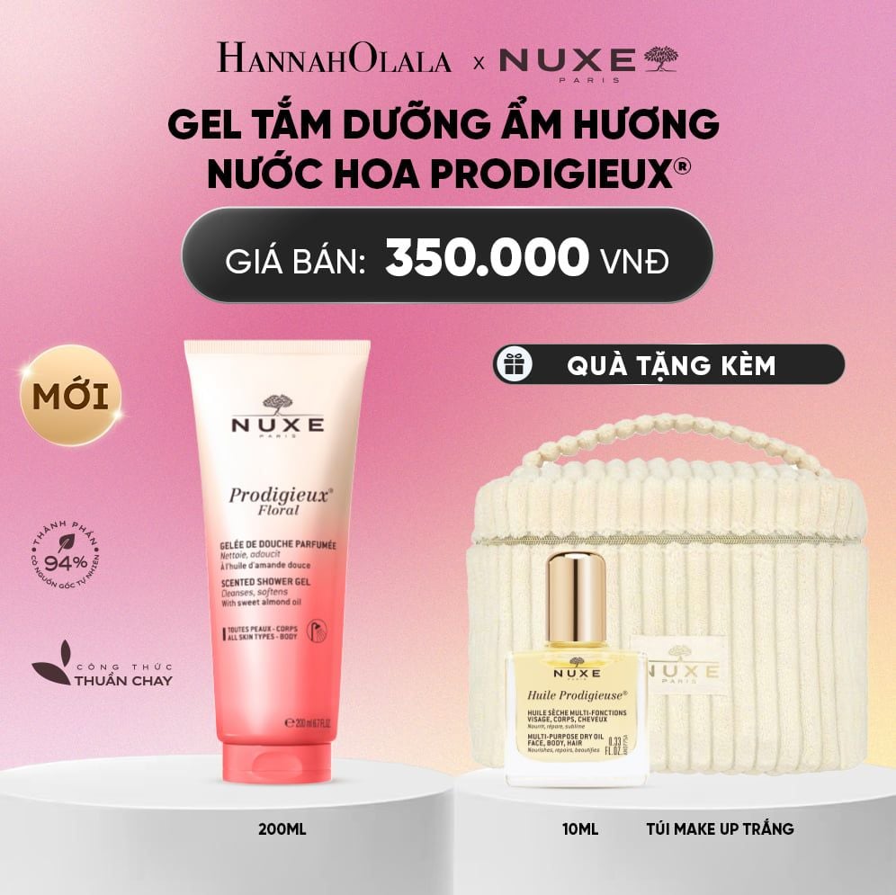 DẦU TẮM/GEL TẮM DƯỠNG ẨM HƯƠNG NƯỚC HOA NUXE PRODIGIEUX® 200ML (CHỌN HƯƠNG)_A883 