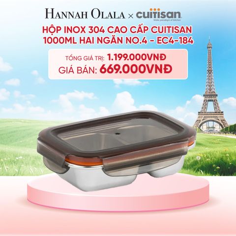  HỘP INOX 304 CAO CẤP CUITISAN DÙNG ĐƯỢC TRONG LÒ VI SÓNG - DEAL 6 - B71 