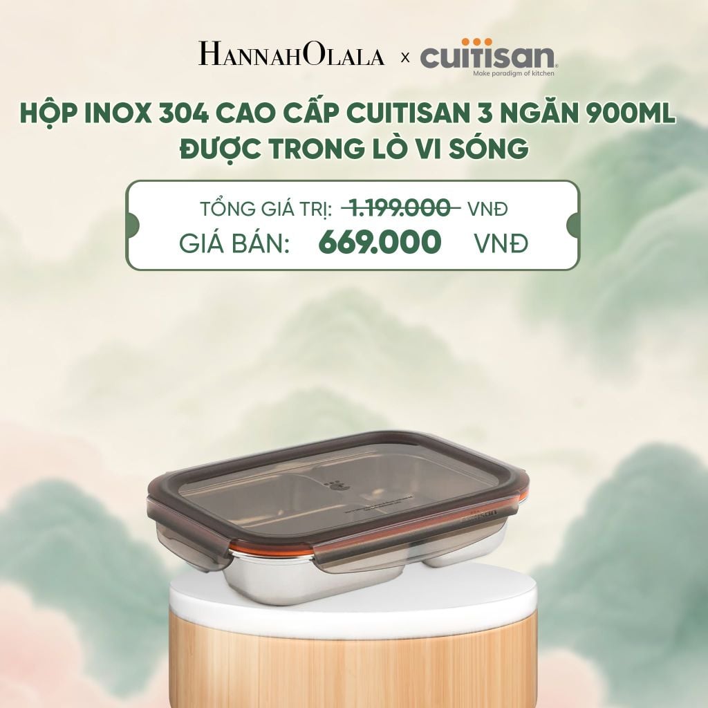  HỘP INOX 304 CAO CẤP CUITISAN ĐƯỢC TRONG LÒ VI SÓNG - DEAL 6 - A2149 