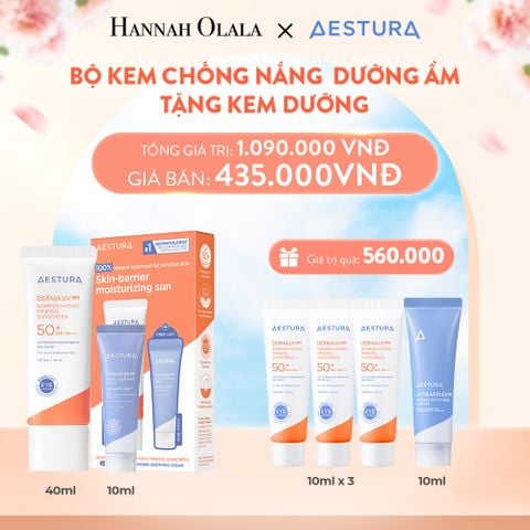  A6_DEAL 6: KEM CHỐNG NẮNG DƯỠNG ẨM 40ML TẶNG KÈM KEM DƯỠNG 