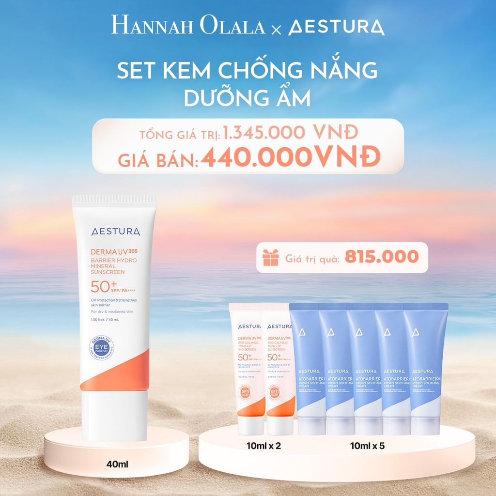  C283_DEAL 6: SET KEM CHỐNG NẮNG DƯỠNG ẨM MINERAL 