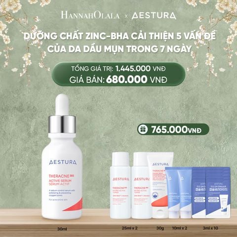  D995_DEAL 6: DƯỠNG CHẤT ZINC-BHA CẢI THIỆN 5 VẤN ĐỀ CỦA DA DẦU MỤN TRONG 7 NGÀY THERACNE365 ACTIVE SERUM 30ML 
