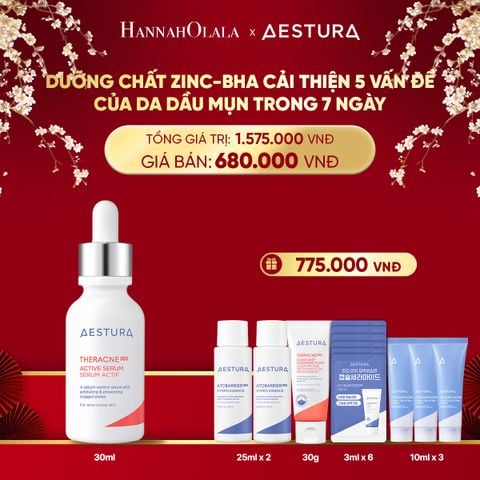  DEAL 5: DƯỠNG CHẤT ZINC-BHA CẢI THIỆN 5 VẤN ĐỀ CỦA DA DẦU MỤN TRONG 7 NGÀY THERACNE365 ACTIVE SERUM 30ML 