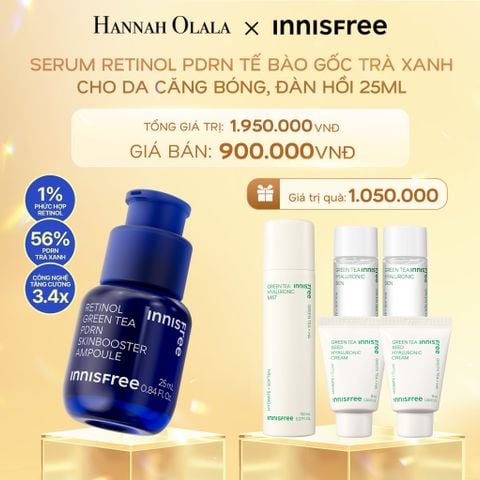  DEAL 6: SERUM RETINOL PDRN TẾ BÀO GỐC TRÀ XANH CHO DA CĂNG BÓNG, ĐÀN HỒI 25ML 