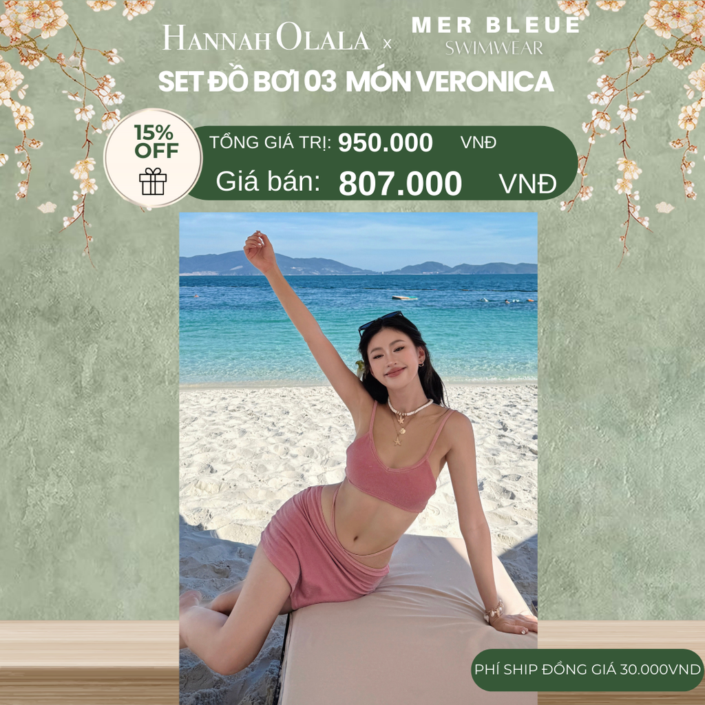  DEAL 5: SET ĐỒ BƠI 3 MÓN VERONICA 