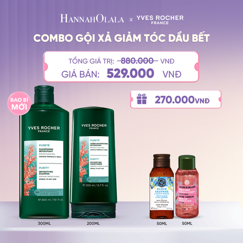  COMBO GỘI XẢ GIẢM TÓC DẦU BẾT  - L064 