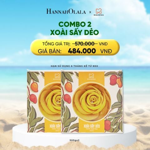  A891_DEAL 6: COMBO 2 XOÀI XẾP HOA 500G 