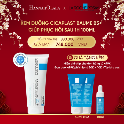  DEAL 6: KEM DƯỠNG CICAPLAST BAUME B5+ GIÚP PHỤC HỒI SAU 1H 100ML 