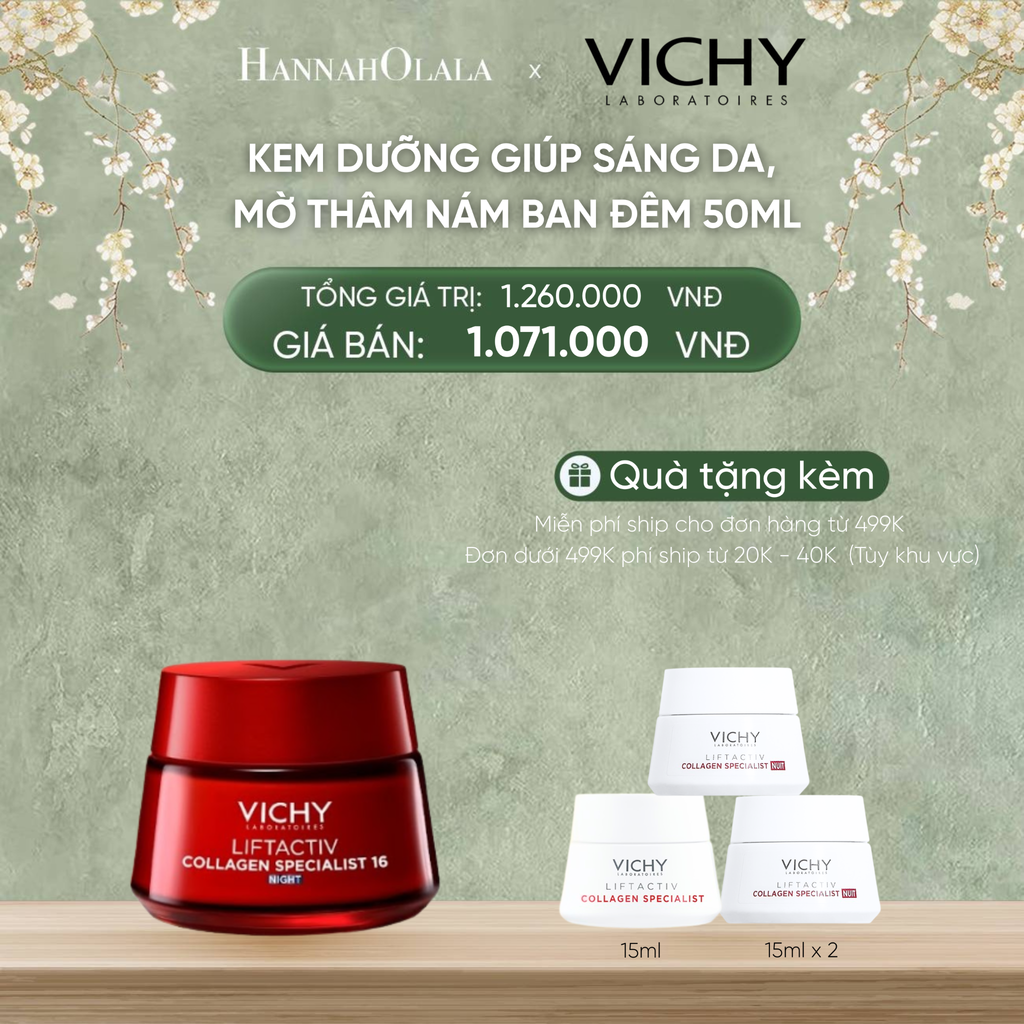  D755_DEAL 6 KEM DƯỠNG GIÚP SÁNG DA, MỜ THÂM NÁM BAN ĐÊM LIFTACTIV COLLAGEN SPECIALIST NIGHT 50ML 