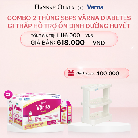  E396_DEAL 6: COMBO 2 THÙNG SỮA BỘT PHA SẴN VARNA DIABETES HỘP GIẤY (24 HỘP X 237ML) 