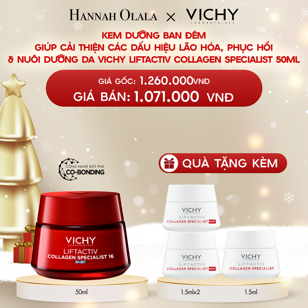  A979_DEAL 6 KEM DƯỠNG GIÚP SÁNG DA, MỜ THÂM NÁM BAN ĐÊM LIFTACTIV COLLAGEN SPECIALIST NIGHT 50ML 