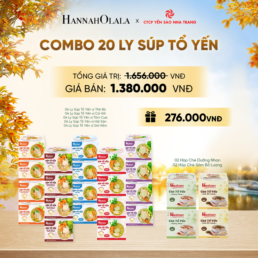  COMBO 20 LY SÚP TỔ YẾN - DEAL 6 - E1788 